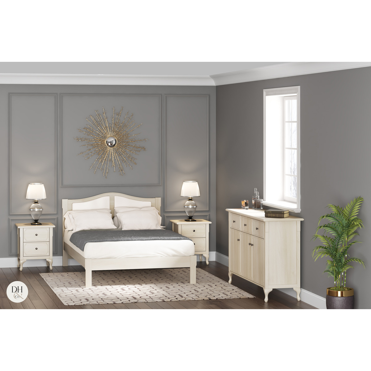 Marseille 1 Drawer Bedside